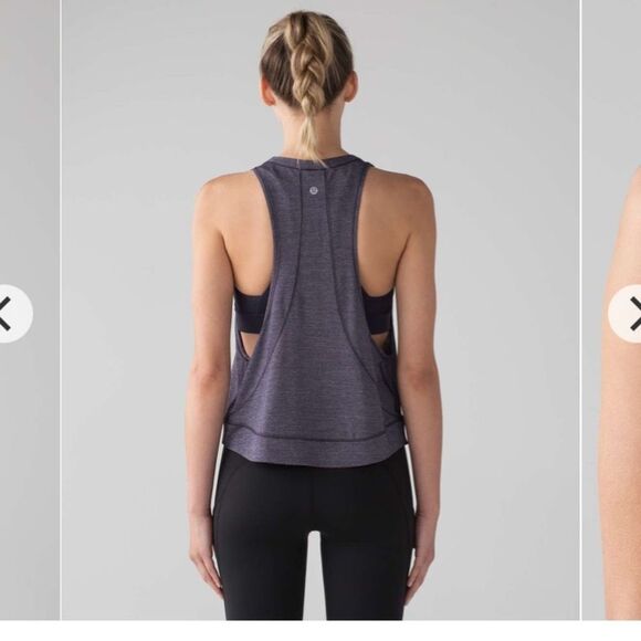 Lululemon Midnight Navy Sleeveless Run Workout Lightweight Pace Perfect Tank 4 - Picture 3 of 8